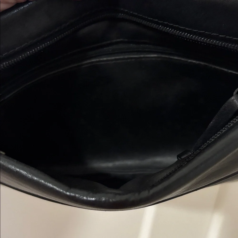 Vintage Black Leather Evening Purse